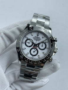 (준비완료/특급배송)NO.3539/초특급 갓성비 데이토나 스틸 세라믹베젤 화이트